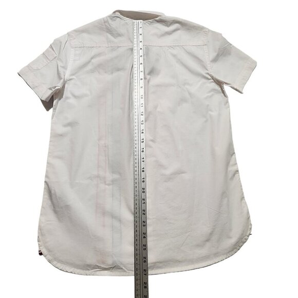 Tommy Hilfiger Boys Racing Shirt Botton Down Short Sleeve Logo‎ Patch XL - Picture 5 of 12